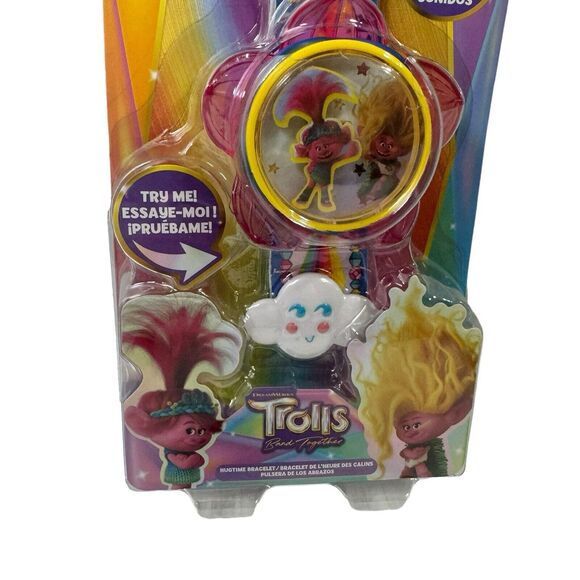DreamWorks Trolls Band Together 9" Hug Time Talking Bracelet Light & Sound - Picture 4 of 10